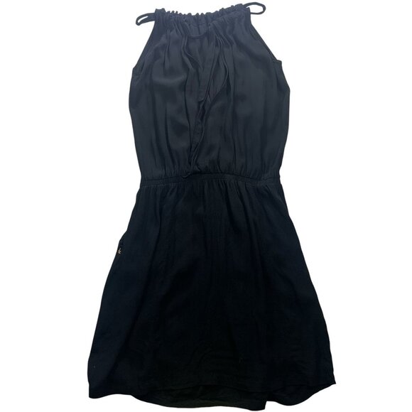 black sleeve dress by Culture with string  tie size medium - Picture 1 of 8